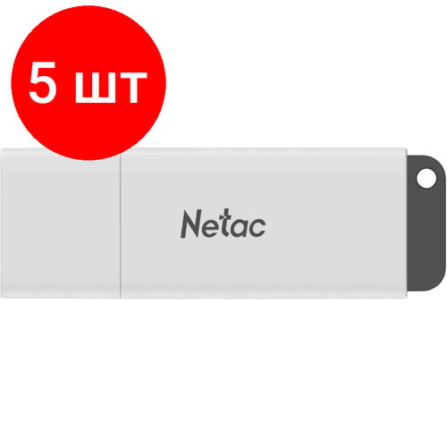 Комплект 5 штук, Флеш-память Netac U185 USB3.0 Flash Drive 64GB, with LED indicator exmapor 64gb usb 2 0 flash drive 64 gb thumb drives with cap zip drive memory stick with led indicator silver red purple pink