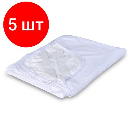 Комплект 5 штук Наматрасник Аквастоп 160х200 мулетон смесовый 5050 резинки по углам 14887₽