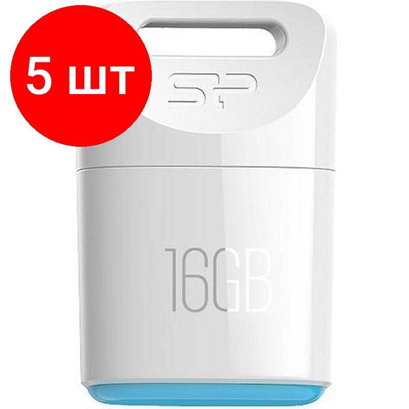 Флешка USB SILICON POWER Touch T06 16Гб, USB2.0, белый [sp016gbuf2t06v1w] - фото №9