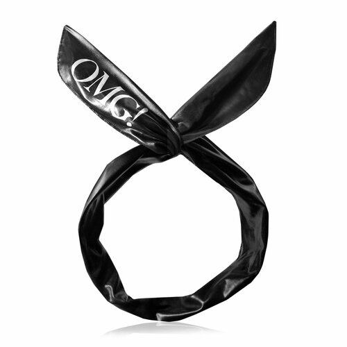 Двойной вызов, омг! Платиновый ободок для волос, черный