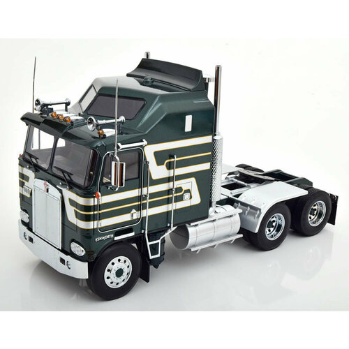 Kenworth K100 aerodyne 1976 dark green-metallic silver golden