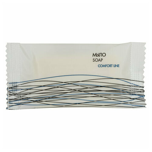 Мыло одноразовое 13 г комплект 500 шт COMFORT LINE саше флоупак 2000411 6021₽