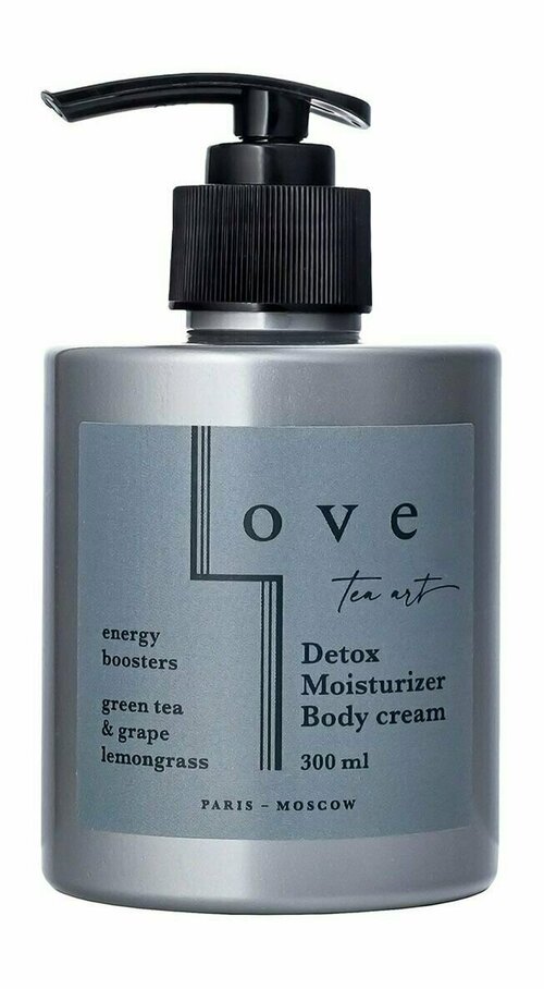 Крем-детокс для тела с ароматом зеленого чая, винограда и лемонграсс LOVE tea art Detox Moisturizer Body Cream Green Tea and Grape Lemongrass