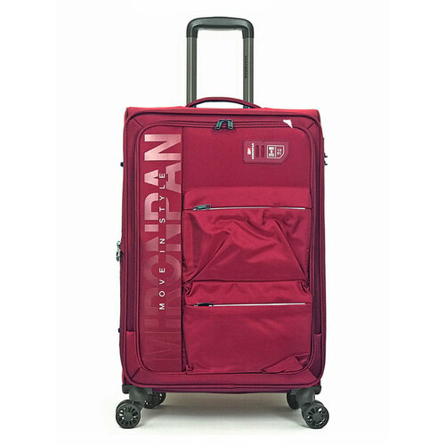 Чемодан MIRONPAN, 100 л, размер L, бордовый чемодан mironpan 109 л размер l бордовый