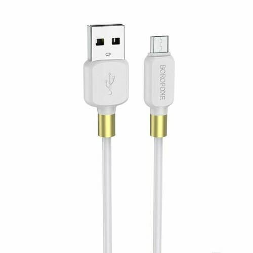 Кабель BOROFONE microUSB 1 метр, быстрая зарядка, зарядный шнур, провод для телефона устройство автомобильное зарядное для мобильных устройств