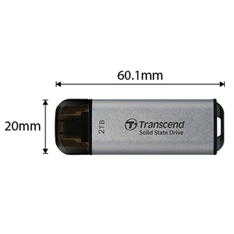 Внешний жесткий диск 512GB Transcend ESD300 TS512GESD300S серебристый USB-C - фото №8