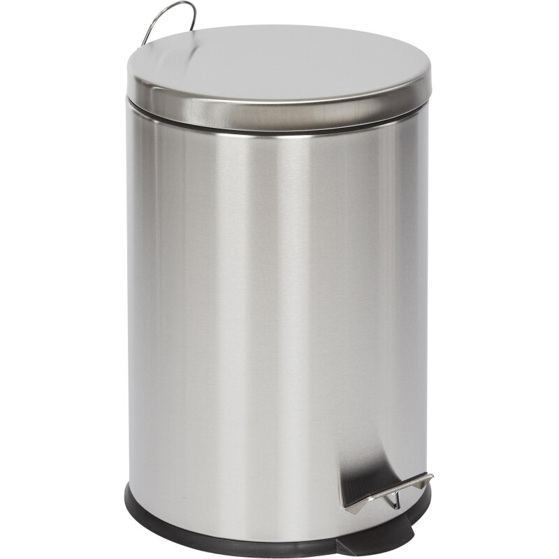 Ведро мусорное с педалью и доводчиком Luscan 20 л матовое нерж сталь