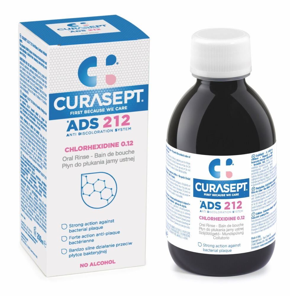 Жидкость Curaprox (Курапрокс) ополаскиватель Curasept 0,12% хлоргексидина 200 мл CURADEN AG - фото №1