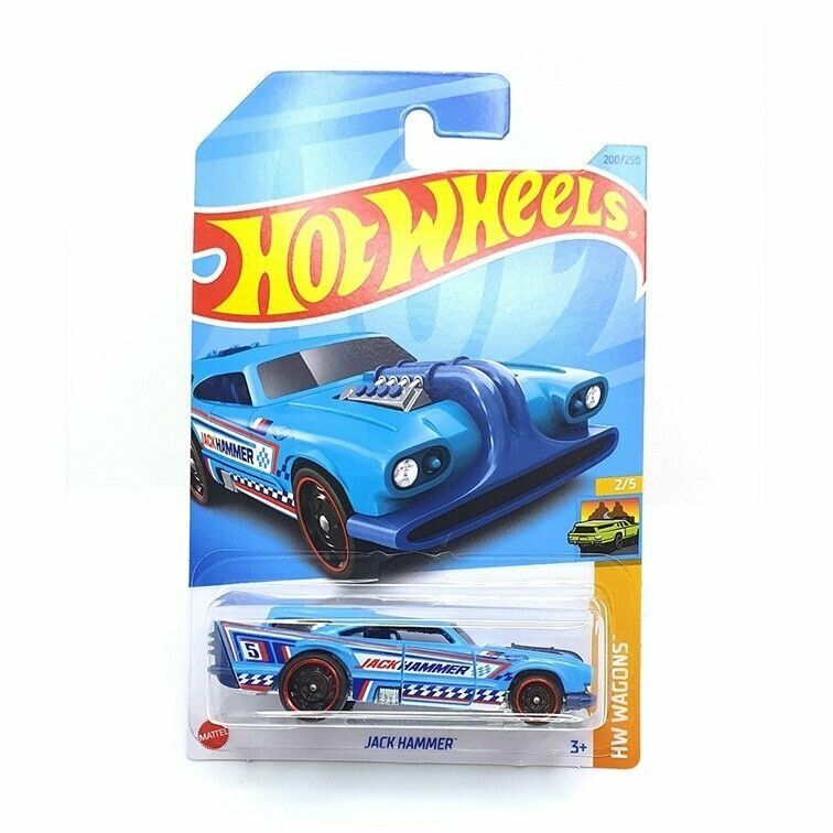 HKH71 Машинка игрушка Hot Wheels металлическая коллекционная Jack Hammer голубой