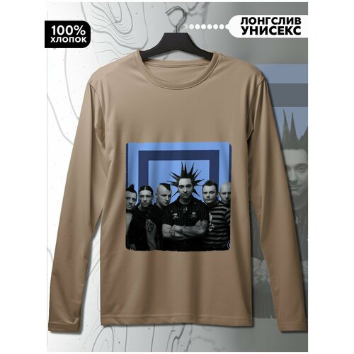 фото Лонгслив hypnotica, размер m, бежевый