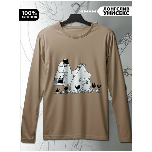 фото Лонгслив hypnotica, размер s, бежевый