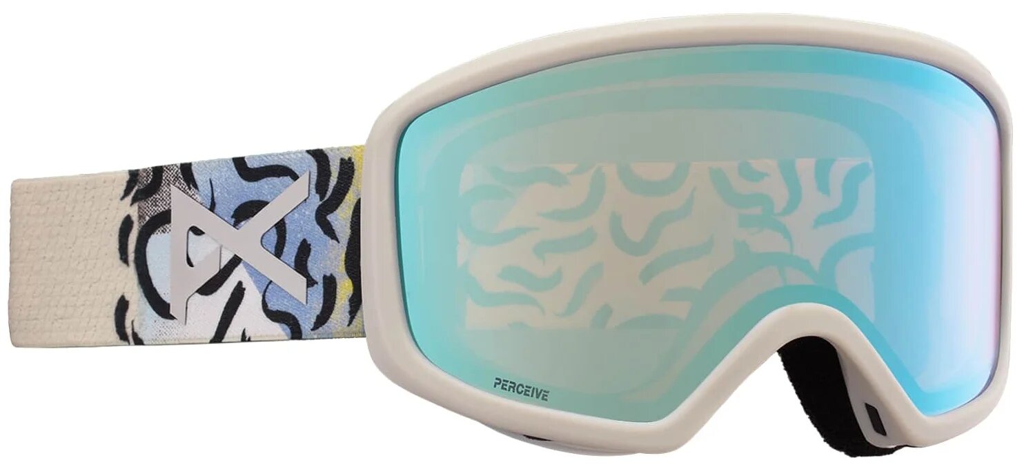 Маска со съёмной линзой ANON Deringer Goggle + Spare Perceive Lens + MFI Face Mask, белый