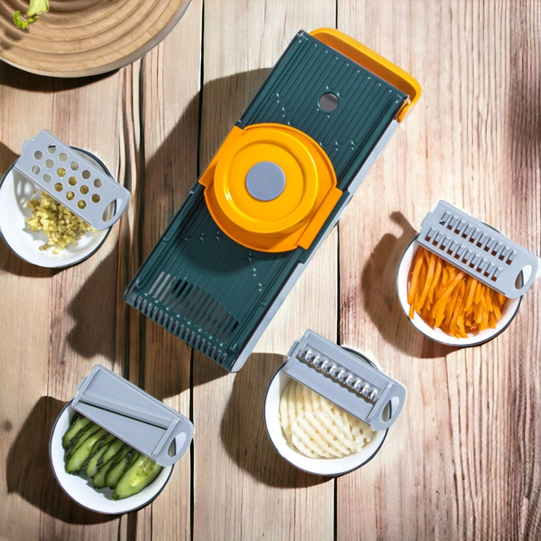 фото Терка, 4 насадки, овощечистка, многофункциональный комбайн