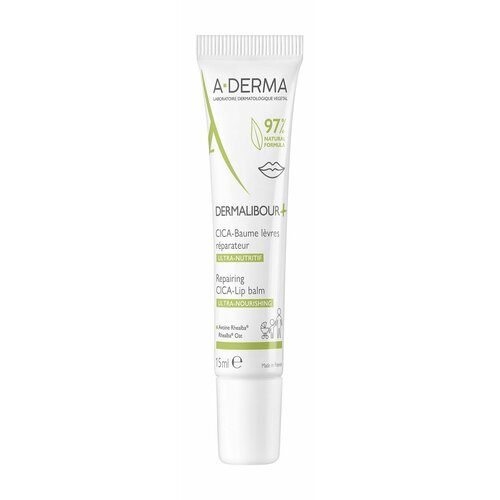 Восстанавливающий бальзам для губ A-Derma Dermalibour+ Repairing Lip Balm