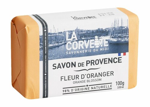 Туалетное мыло с ароматом апельсина La Corvette Savon de Provence Fleur d Oranger