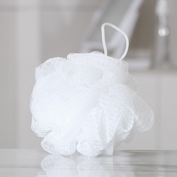 фото Мочалка для тела "Шар", 30 гр, цвет чёрный