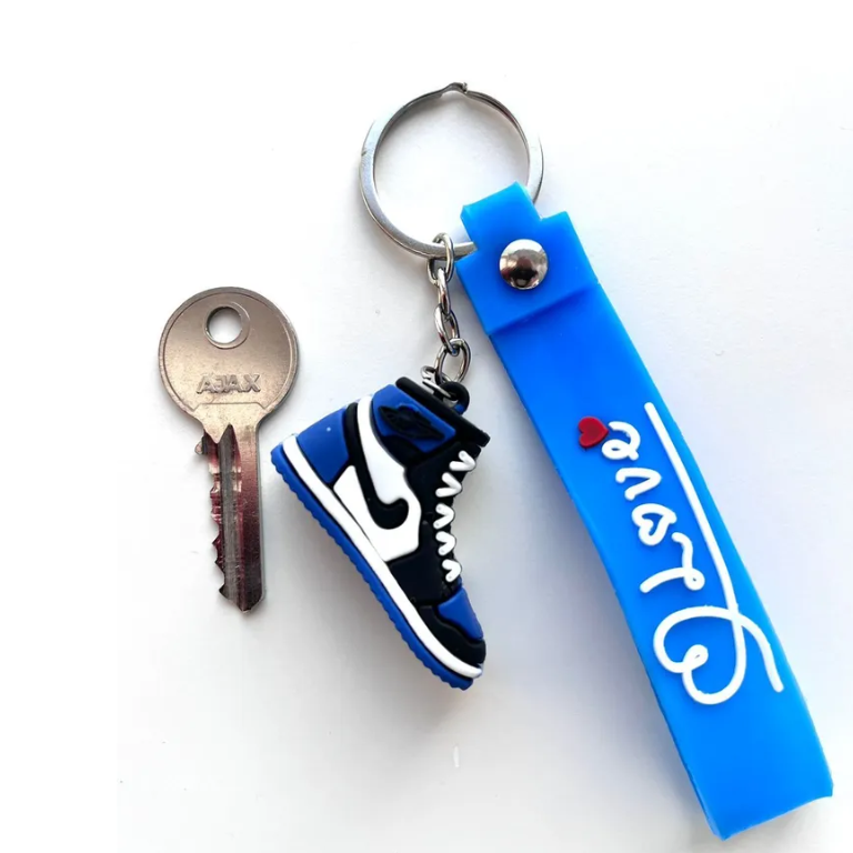 Брелок игрушка Кеды Nike на ключи на сумку на рюкзак. Синий