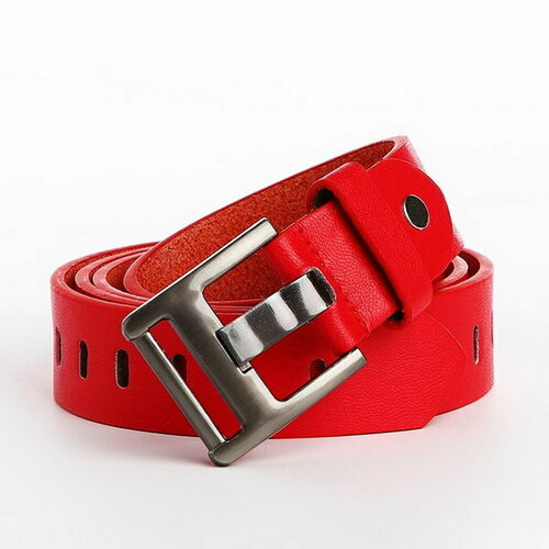 фото Ремень сима-ленд, размер 100, красный сима-лэнд