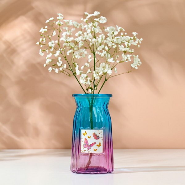 фото Ваза "Бабочки", 15 см