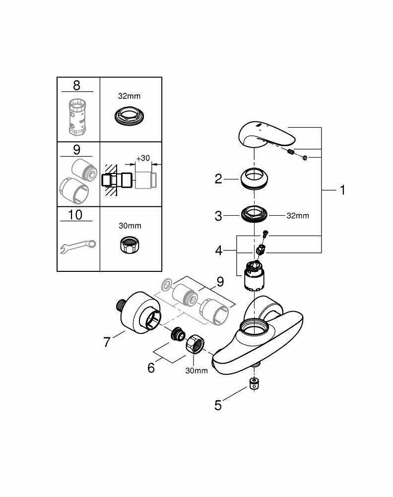 Смеситель для душа Grohe - фото №10