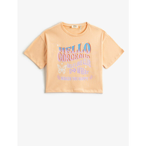 фото Футболка koton, размер 6-7 лет, розовый