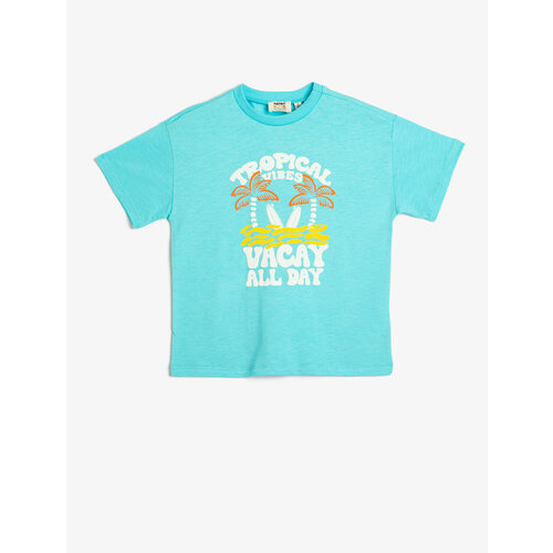 фото Футболка koton, размер 7-8 лет, синий