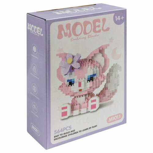 3D-конструктор котенок, VOMBATIK СM4003, 564 деталей, Коллекционная игрушка