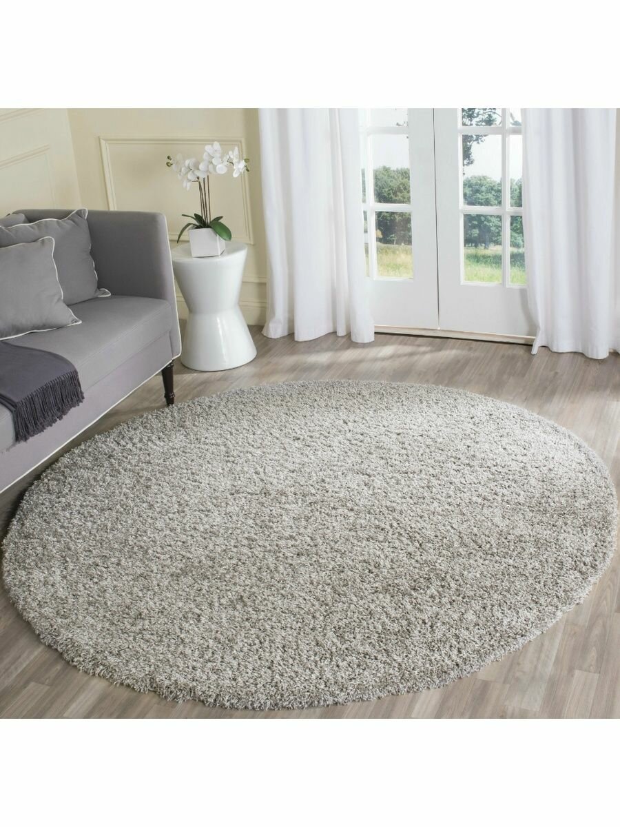 фото Ковер комнатный на пол Шегги 80х80 круглый 01