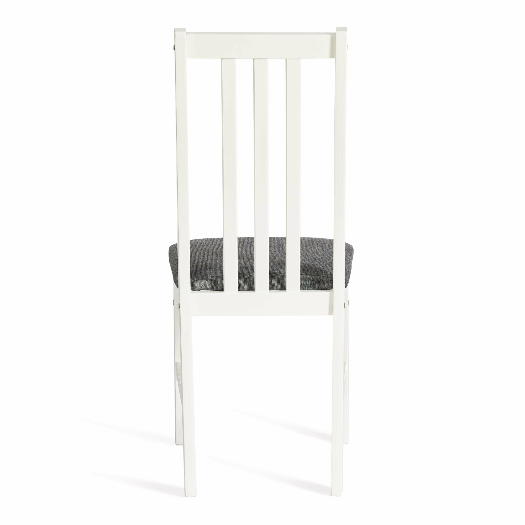 Стул Tetchair SWEDEN / 1 шт. в упаковке, Многослойная фанера, 41*40*99 см, white, ткань тёмно-серая (150) разобранный