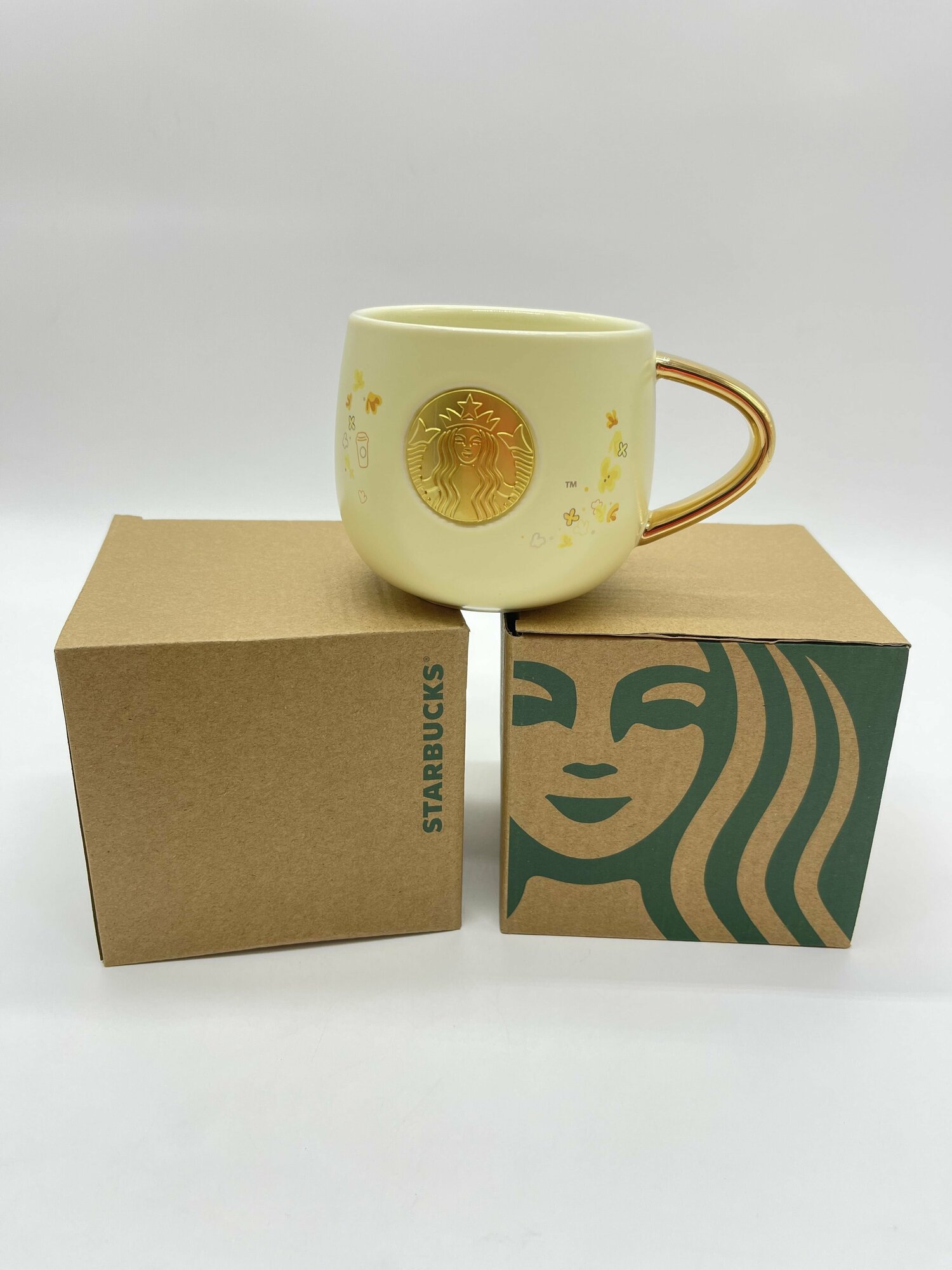 Кружка Starbucks желтая