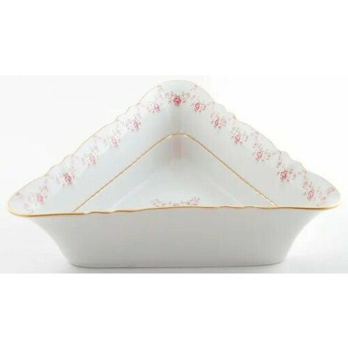 Салатник треугольный Соната Садовая роза Размер: 17 см