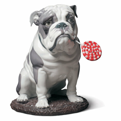 Фигурка Lladro Бульдог с леденцом 33х33 см