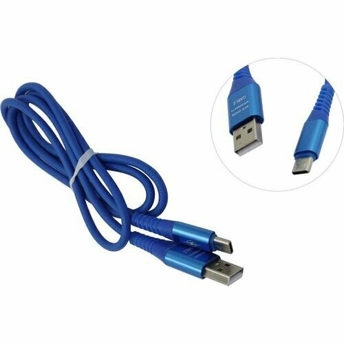 Кабель USB 2.0 A -> Type C Smartbuy iK-3112ERG blue
