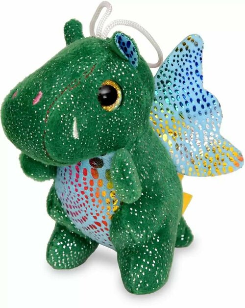 Мягкая игрушка Коробейники - Дракон Джи, зеленый, 11 см, 1 шт