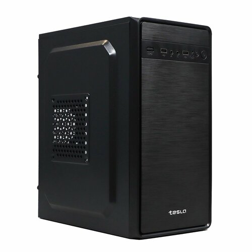 Корпус TESLA 1708BM mATX, Mini-Tower, без БП черный (TSL-1708-BM)