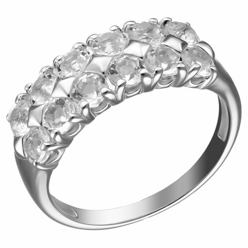 Перстень UVI Ювелирочка, серебро, 925 проба, размер 20, бесцветный, серебряный