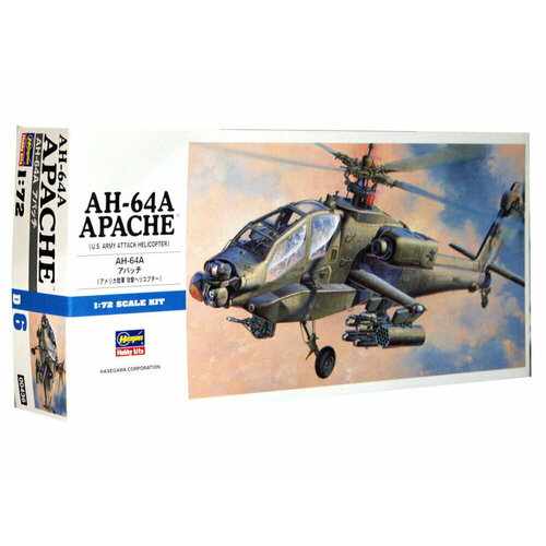 00436 Hasegawa Ударный вертолёт AH-64A Apache (1:72)