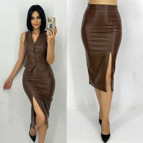 фото Юбка, размер s m l xl, бежевый fast perry