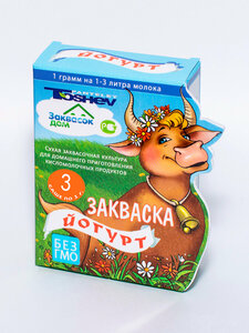 Panteley Тoshev / Заквасочная культура для Йогурта, коробка 3 саше по 1 грамму