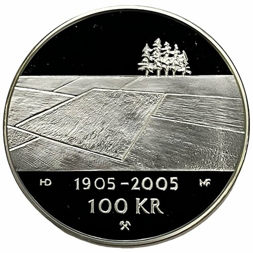 Норвегия 100 крон 2003 г. (100 лет Независимости) (Proof) норвегия набор coins of norway 100 лет всеобщему избирательному праву 2013 г