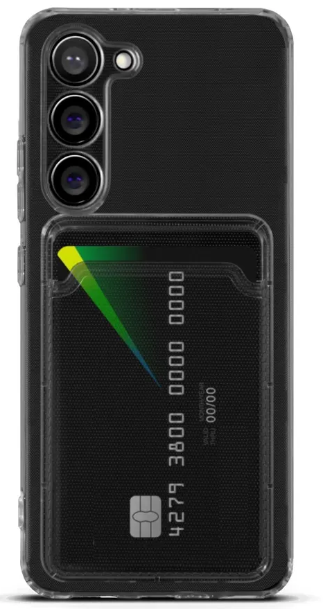 Чехол-накладка POKET с карманом для карт Mariso для Xiaomi POCO F5 Pro (Прозрачный)