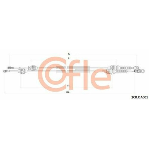 COFLE 92.2CB. DA001 Трос КПП RENAULT Duster 4X4 6-КПП 10-