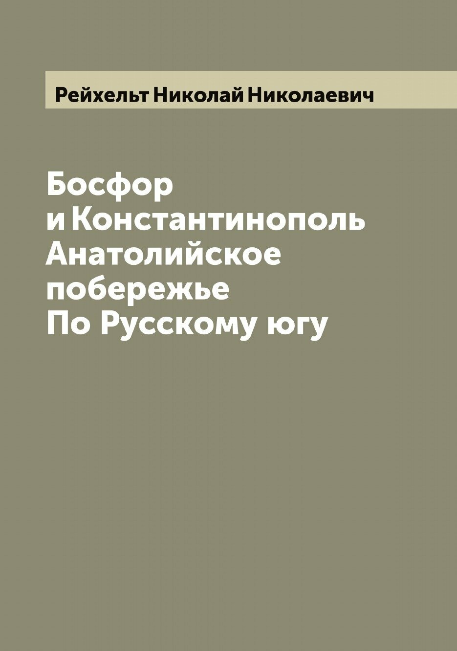 Книга Босфор и Константинополь; Анатолийское побережье; По Русскому югу - фото №1
