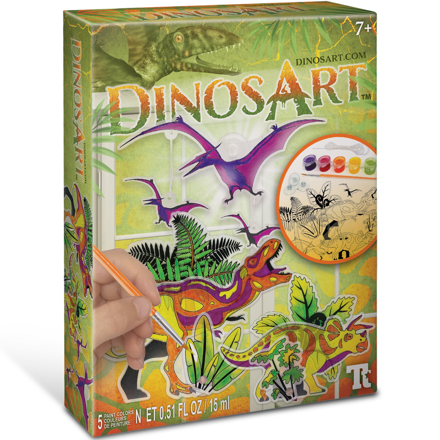 Набор для создания витражей DinosArt Серия "Dino" 15012_NSDA