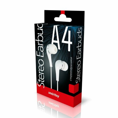 Внутриканальные наушники Smartbuy A4 белые коробка SBE-012K 60 21600₽