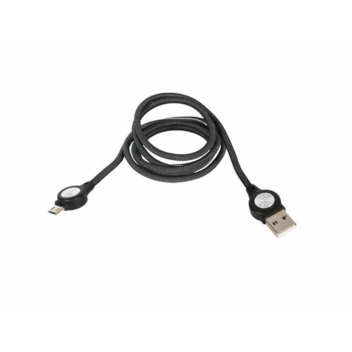 Кабель зарядный USB A - MicroUSB LED QY-W081