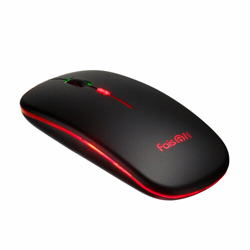 Беспроводная мышь FaisON M-28 Glow 1600 DPI USB чёрный 41000₽