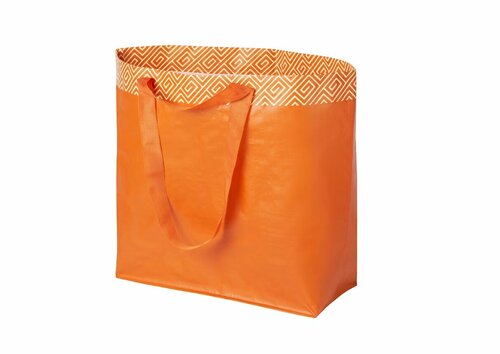 Сумка ИКЕА, фактура плетеная, оранжевый