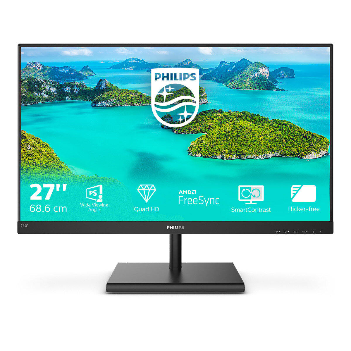 27" Монитор Philips 275E1S 2560x1440 75 Гц IPS