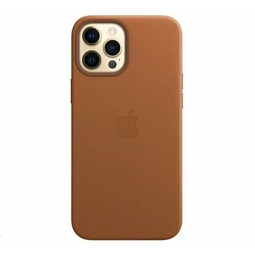 Кожаный чехол Leather Case для iPhone 13 Pro Max с MagSafe, Golden Brown apple iphone 13 leather case original mm103 golden brown with magsafe